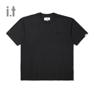it :CHOCOOLATE男装短袖T恤夏季基础潮流简约品牌刺绣1366（M、BLM/蓝色）