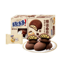 趣多多爆逗曲奇粒粒巧克力味96g大块巧克力饼干网红休闲儿童零食