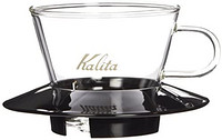 Kalita 波纹系列 玻璃滤杯 155  黑色 1~2人用 #05045