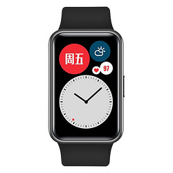 HUAWEI 华为 Watch Fit 智能手表 曜石黑 活力版