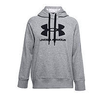 UNDER ARMOUR 安德玛 Rival Logo 女子运动卫衣 1356318-035 灰色 M