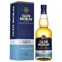 PLUS会员：GLEN MORAY 格兰莫雷 单一麦芽威士忌 泥煤味 700ml