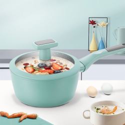 joyoung 九阳 16cm家用煮面煮奶锅具麦饭石色奶锅