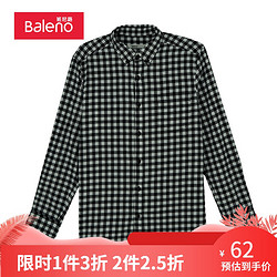 Baleno 班尼路 88734008 长袖格子衬衫