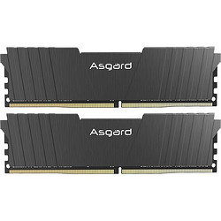 Asgard 阿斯加特 洛极T2系列 DDR4 3600MHz 台式机内存 马甲条 黑色 16GB 8GBx2