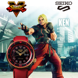 SEIKO 精工 x 街霸 KEN 男士腕表 SRPF20K1