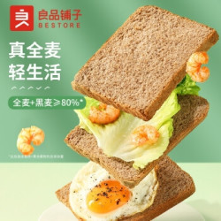 liangpinpuzi 良品铺子 黑麦全麦面包1000g/箱