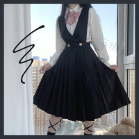 海獭 JK制服 纯色背心裙 绀色（背带拆卸）