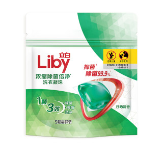 商品liby立白除菌倍净洗衣凝珠5颗日晒清香