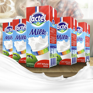 lactel 兰特 全脂牛奶 200ml*6盒