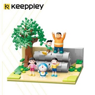 qman 启蒙 keeppley 哆啦a梦系列 k20409 水泥管空地