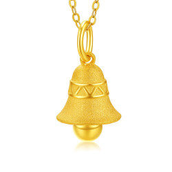 luk kwai fook 六桂福 铃铛黄金吊坠 jh0600273 约3.1g