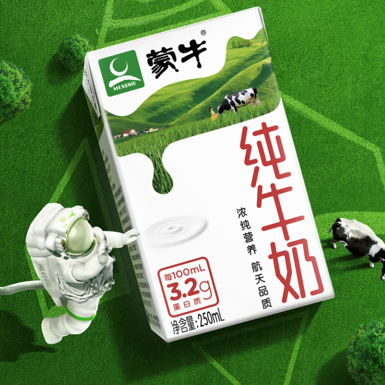 MENGNIU 蒙牛 3.2g蛋白质 纯牛奶