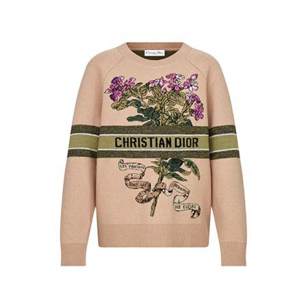 Dior 迪奥 Fleurs 女士圆领针织衫 114S55AM150