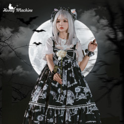 甜心贩卖机 Lolita洛丽塔 狼侦探jsk 黑甜连衣裙