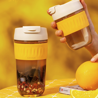 MINISO 名创优品 单层玻璃杯 500ml 雏菊黄
