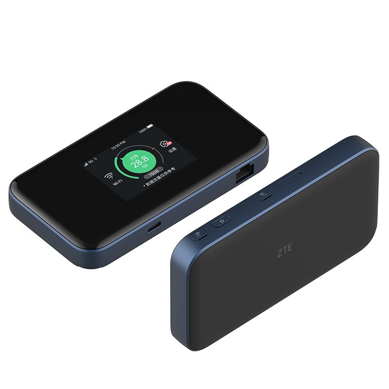 zte 中兴 mu5001 5g 移动路由器(cpe)双频1800mbps wi-fi 6 黑色