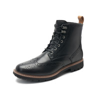 Clarks 其乐 BatcombeLord 男士短筒马丁靴 261465017 黑色 42.5