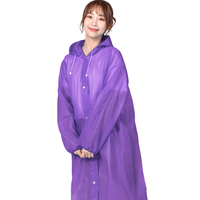 LYCEEM 蓝橙 YY-016 雨衣 紫色 均码