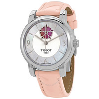 TISSOT 天梭 Heart Flower 自动珍珠母贝表盘 T050.207.16.117.00