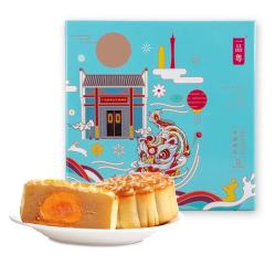 一品粤 双黄莲蓉月饼礼盒 4饼432克