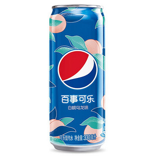 pepsi 百事 太汽 可乐 白桃乌龙味 330ml*12罐