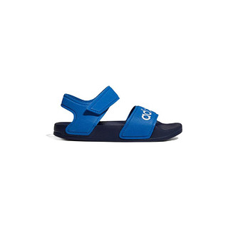 adidas 阿迪达斯 ADILETTE SANDAL K 儿童凉鞋 G26878 蓝/白 29码