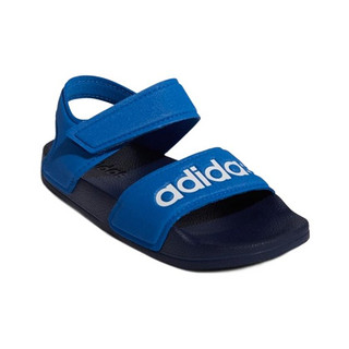 adidas 阿迪达斯 ADILETTE SANDAL K 儿童凉鞋 G26878 蓝/白 29码