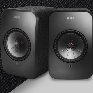 KEF LSX 2.0声道 家居 Hi-Fi无线蓝牙音箱 神秘黑