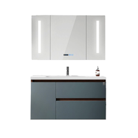  顾家家居 KUKA  G-06266B090MK 简约浴室柜组合 冰摩卡 90cm 智能镜柜款