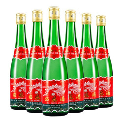 西凤酒 55度 绿瓶高脖凤香型白酒 500ml*6瓶装