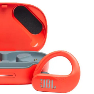 JBL 杰宝 ENDURANCE PEAK II 入耳式真无线挂耳式动圈降噪蓝牙耳机 红色