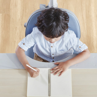 光明园迪 F120+A7 儿童学习桌椅套装 天青蓝