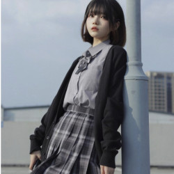 啦啦酱 星夜曙光 JK制服 女士格裙 黑色