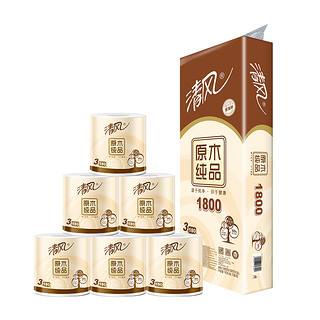 Breeze 清风 原木纯品系列 有芯卷纸 3层*180g*10卷