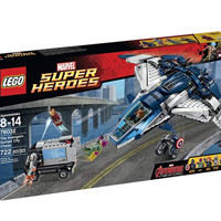LEGO 乐高 Marvel漫威超级英雄系列 76032 复仇者联盟昆式喷射机城市追逐战