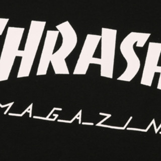 THRASHER 男女款连帽卫衣 THRAMH119 黑色 M