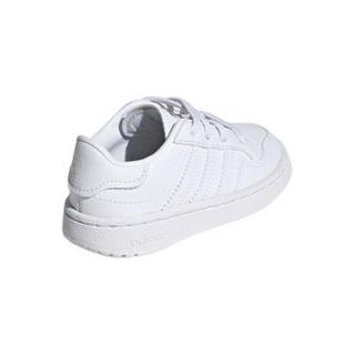adidas ORIGINALS TEAM COURT EL I 儿童休闲运动鞋 EF6827 白/一号黑