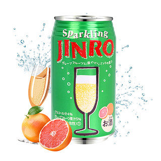 Jinro 真露 气泡酒 葡萄柚味 350ml