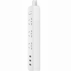 Xiaomi 小米 XMCXB01QM 新国标插排 三位五孔+3USB 白色 1.8m