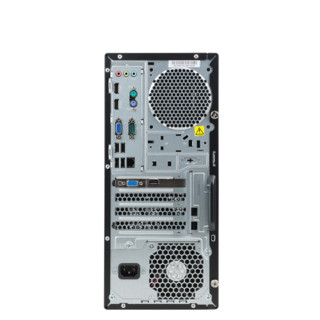 Lenovo 联想 ThinkCentre M910T 七代酷睿版 22.5英寸 商用台式机 黑色(酷睿i7-7700、2GB独显、8GB、120GB SSD+2TB HDD、风冷)