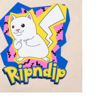 RIPNDIP 男女款单肩包 RND194RND4020 皮卡丘款 米白色