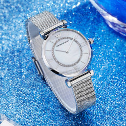 emporioarmani阿玛尼emporioarmani满天星手表摩天轮编织钢带休闲时尚