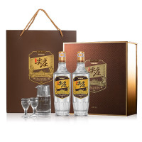 有券的上：WULIANGYE 五粮液 尖庄高光 50度 浓香型白酒 500ml*2瓶 礼盒装