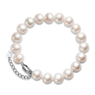Ainuoshi 瑷乐诗 简约925银珍珠项链+简约925银珍珠手链+简约925银珍珠耳钉