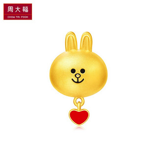 CHOW TAI FOOK 周大福 LINE FRIENDS系列 R21523 可妮兔 黄金转运珠 2克