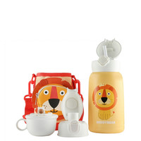 BEDDYBEAR 杯具熊 RT105-630 儿童保温杯+倒水盖+吸管盖+直饮盖 口袋款 630ml 狮子