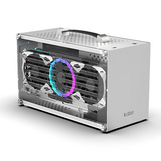 PCCOOLER 超频三 蜂鸟2 MINI-ITX机箱 全侧透 白色