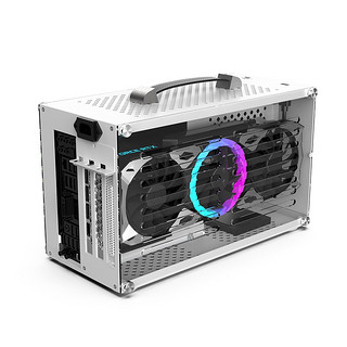 PCCOOLER 超频三 蜂鸟2 MINI-ITX机箱 全侧透 白色