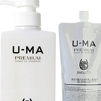 U-MA 天然马油洗发水组合装（300ml+替换装700ml+洗护30ml*2)
